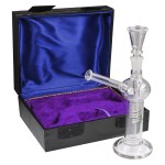 Glass Bubbler with Removable Spiral Downstem in Box - Small