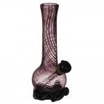 pipes cannabis Noble Glass Purple & Black Small Round Base Glass Bong