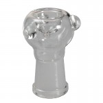 Female Cut 14.5mm Glass Slide Bowl with Roll Stoppers
