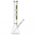 ROOR - Little Sista - Beaker Base 7mm Glass Ice Bong - Green Logo - 45cm