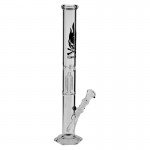 Black Leaf - 3-arm Tree Perc Glass Tube