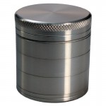 Aluminum Grinder - Grey - 56mm - 5-part - Double Screen