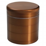 Aluminum Grinder - Bronze - 56mm - 5-part - Double Screen