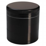 Aluminum Grinder - Black - 56mm - 5-part - Double Screen