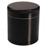 Aluminum Grinder - Black - 50mm - 5-part - Double Screen