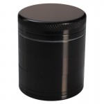 Aluminum Grinder – Black - 40mm - 5-part - Double Screen