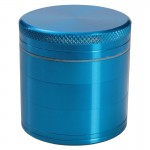 Aluminum Grinder - Turquoise - 56mm - 5-part - Double Screen