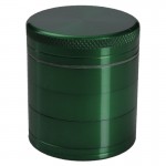 Aluminum Grinder - Dark Green - 50mm - 5-part - Double Screen