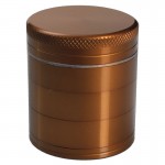 Moulins à Herbes cannabis Aluminum Grinder - Bronze - 50mm - 5-part - Double Screen