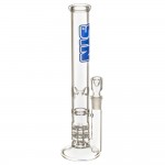 SYN Glass – Coupled Ratchet Perc Glass Bong – Blue Label