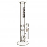SYN Glass – 38 Fixed Dome Perc Glass Bong – Black Label