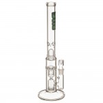 SYN Glass – Darko Double Perc Bong – Green Label