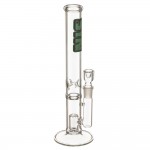 SYN Glass – 38 Fixed Dome Perc Glass Bong – Green Label