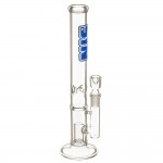 SYN Glass – 38 Fixed Dome Perc Glass Bong – Blue Label