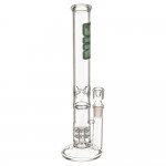 SYN Glass – Coupled Ratchet Perc Glass Bong – Green Label