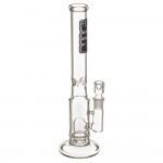 SYN Glass – Mini Airstrike Glass Perc Bong – Black Label