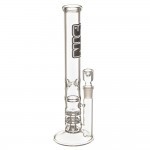 SYN Glass – Coupled Ratchet Perc Glass Bong – Black Label