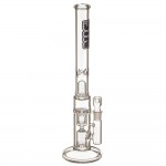 SYN Glass – Darko Double Perc Bong – Black Label