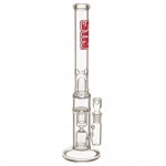 SYN Glass – Darko Double Perc Bong – Red Label