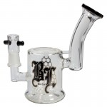 Black Leaf – Glass Mini Bong with Drum Perc