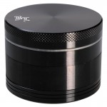 Moulins à Herbes cannabis Black Leaf - Aluminum Herb Grinder in Gift Box - 4-part - 55mm - Choice of 7 colors