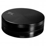 Black Leaf Aluminum Herb Grinder in Gift Box | 2-part | 55mm - OUTLET SALE 50% OFF