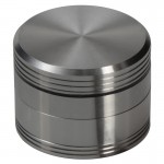 Moulins à Herbes cannabis Black Leaf - Matrix Aluminum Herb Grinder - 4-part - Silver