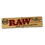 Papiers à Rouler cannabis RAW Connoisseur King Size Slim Hemp Rolling Papers with Filter Tips - Box of 24 Packs