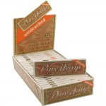 Papiers à Rouler cannabis Pure Hemp - Regular Sized Unbleached 1 ¼ Rolling Papers - Box of 25 Packs