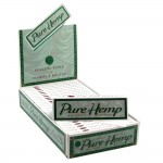 Papiers à Rouler cannabis Pure Hemp - Regular Sized 1 ¼ Rolling Papers - Box of 25 Packs
