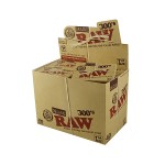 Papiers à Rouler cannabis RAW Organic 300's - Regular Size Slim Hemp Rolling Papers - Box of 40 Packs
