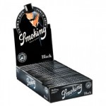 Smoking Black Regular Size Rolling Papers - Box of 25 Packs