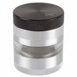 Moulins à Herbes cannabis Kannastor - 2.2 inch Aluminium 4-part Grinder - Solid Top & Clear Jar