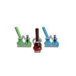 pipes cannabis Acrylic Bong with Double Bubble Base Chamber - Various Colors