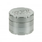 Moulins à Herbes cannabis G-Spot - Aluminum Magnetic Herb Grinder - 4-part - 50mm - Silver