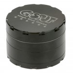 Moulins à Herbes cannabis G-Spot - Aluminum Magnetic Herb Grinder - 4-part - 62mm - Black