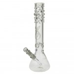 pipes cannabis Weed Star -  Messias Illusion 7 mm Glass Bong with Ice Notches