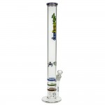 Weed Star - Old School Color-Line Ice Bong with Triple HoneyComb Disc Perc