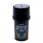 Moulins à Herbes cannabis Medtainer - Storage Container with Built-In Grinder - Cannabis Cup - Black with Black Lid