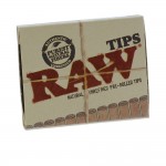 Papiers à Rouler cannabis RAW Natural Pre-Rolled Tips - Single Pack