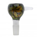 Glass-on-Glass Slide Bowl - Black with Fumed Design