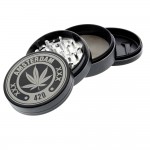 Moulins à Herbes cannabis Amsterdam 420 - Aluminum Herb Grinder - 4-part - 60mm - Choice of 6 colors