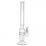 Weed Star - Kickstarter Double Showerhead Perc Glass Straight Bong