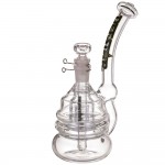 Defstar Glass - Small Dubbubb Double Bubbler - Green Label