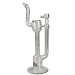 Black Leaf - Smoke Stack Glass Bubbler