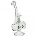 Black Leaf - Glass Barrel Bubbler with Showerhead Diffuser