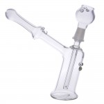 Glass Up-Right Hammer Vapor Bubbler with Marbles & Maria - 14.5mm