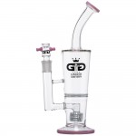 Grace Glass - Limited Edition Bubbler with with HoneyComb Disc Perc & Drum Diffuser - Pink