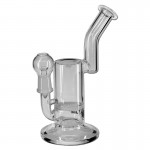 Black Leaf - Glass Concentrate Oil Bubbler with Fritted Disc Perc