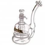 Defstar Glass - Small Dubbubb Double Bubbler - Yellow Label